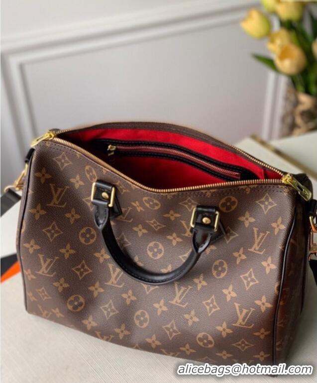 Most Popular Louis Vuitton Speedy Bandouliere 30 Bag Classic Monogram Canvas/Black M48284 2025