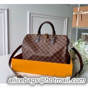 Best Quality Louis Vuitton Speedy Bandouliere 30 Bag Damier Ebene Canvas N41367 2025