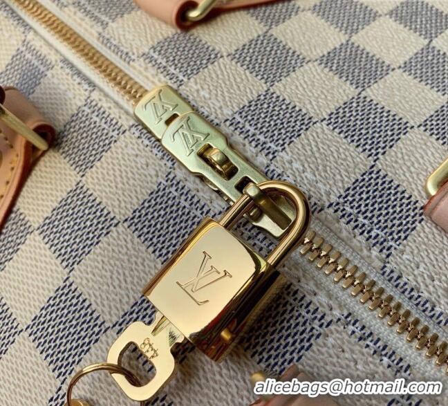 Good Looking Louis Vuitton Speedy Bandouliere 35 Bag Damier Azur Canvas N41372 2025