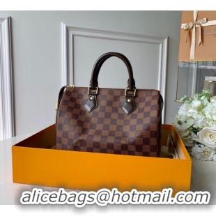 Luxury Discount Louis Vuitton Speedy Bandouliere 25 Bag Damier Ebene Canvas N41365 2025