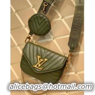 Fashion Discount Louis Vuitton Multi Pochette New Wave Mini Bag Green M56471 2025