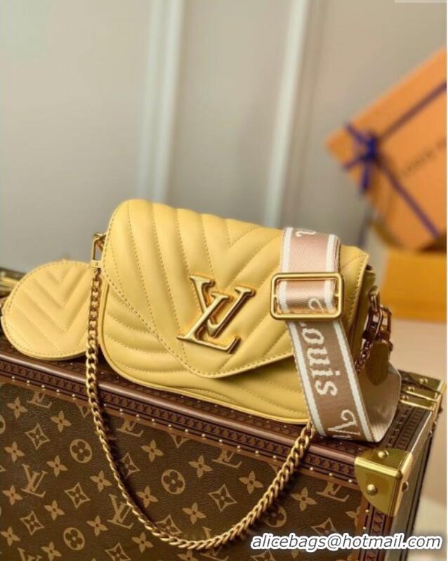 Good Quality Louis Vuitton Multi Pochette New Wave Mini Bag M57942 Light Yellow 2025