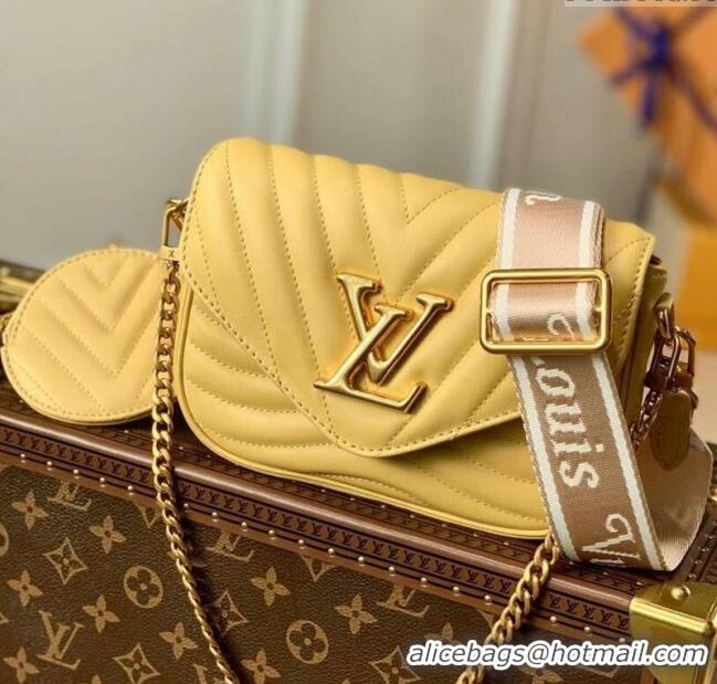 Good Quality Louis Vuitton Multi Pochette New Wave Mini Bag M57942 Light Yellow 2025