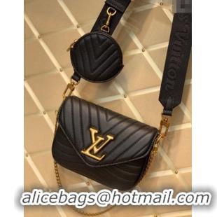 High Quality Louis Vuitton Multi Pochette New Wave Mini Bag Black M56461 2025