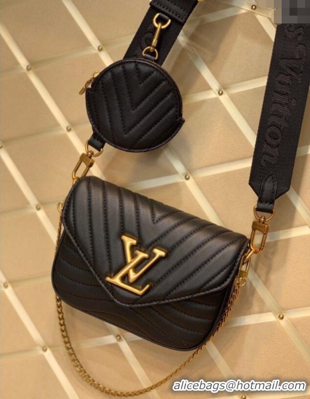 High Quality Louis Vuitton Multi Pochette New Wave Mini Bag Black M56461 2025