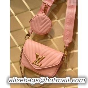 Affordable Price Louis Vuitton Multi Pochette New Wave Mini Bag M56466 Light Pink 2025