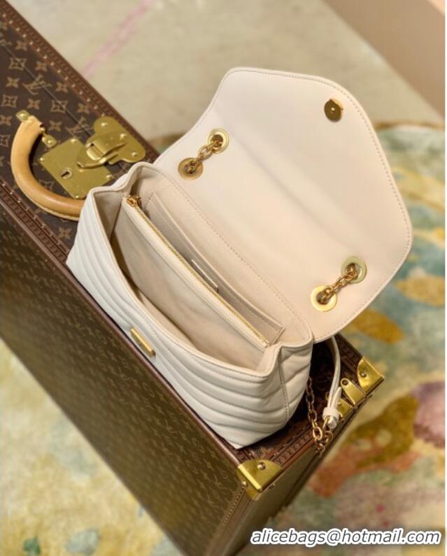 Well Crafted Louis Vuitton LV New Wave Chain Bag in Smooth Leather M58549 Ivory White 2025