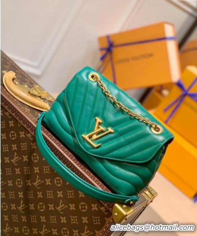 Good Taste Louis Vuitton LV New Wave Chain Bag in Smooth Leather M58554 Green 2025