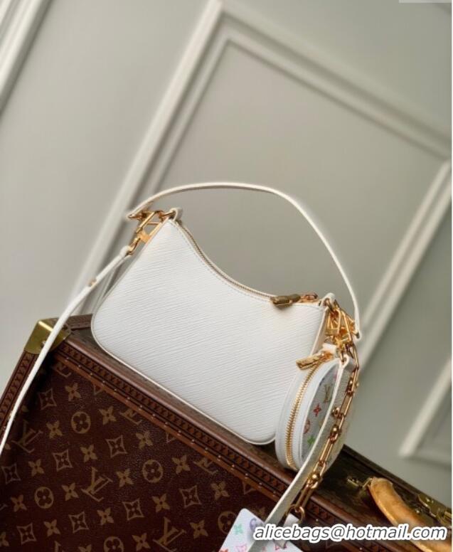 Elegant Discount Louis Vuitton LV x TM Marellini Hobo Bag in Epi Grained Leather M13100 White 2025