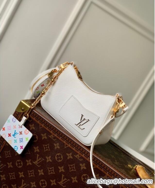 Elegant Discount Louis Vuitton LV x TM Marellini Hobo Bag in Epi Grained Leather M13100 White 2025