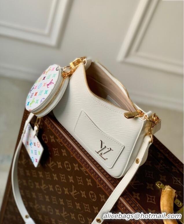 Elegant Discount Louis Vuitton LV x TM Marellini Hobo Bag in Epi Grained Leather M13100 White 2025