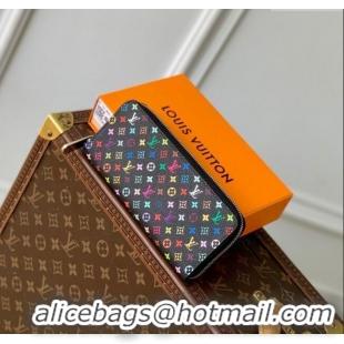 Well Crafted Louis Vuitton LV x TM Clemence Wallet in Monogram Canvas M13408 Multicolored/Black 2025