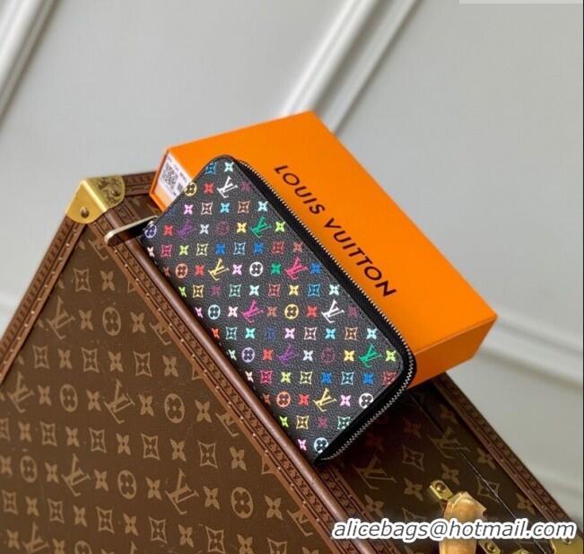 Well Crafted Louis Vuitton LV x TM Clemence Wallet in Monogram Canvas M13408 Multicolored/Black 2025