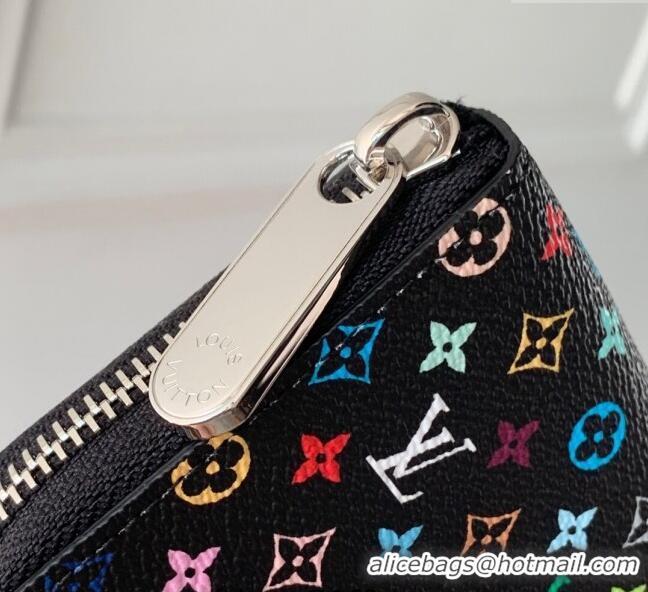 Well Crafted Louis Vuitton LV x TM Clemence Wallet in Monogram Canvas M13408 Multicolored/Black 2025