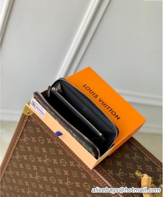 Well Crafted Louis Vuitton LV x TM Clemence Wallet in Monogram Canvas M13408 Multicolored/Black 2025