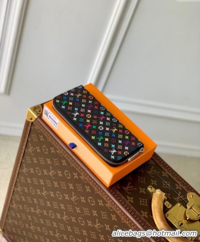 Well Crafted Louis Vuitton LV x TM Clemence Wallet in Monogram Canvas M13408 Multicolored/Black 2025