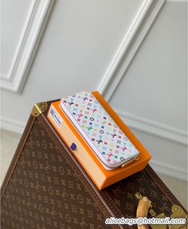 Top Quality Louis Vuitton LV x TM Clemence Wallet in Monogram Canvas M13408 Multicolored/White 2025