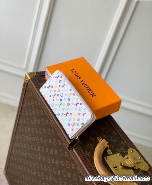 Top Quality Louis Vuitton LV x TM Clemence Wallet in Monogram Canvas M13408 Multicolored/White 2025