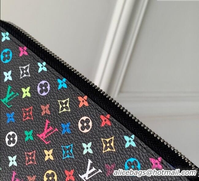 Grade Quality Louis Vuitton LV x TM Zippy Wallet in Monogram Canvas M13992 Multicolored/Black 2025