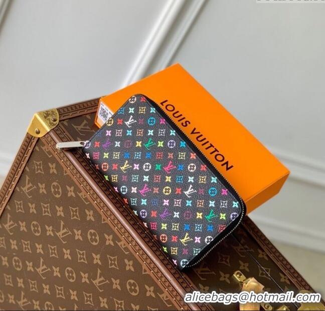 Grade Quality Louis Vuitton LV x TM Zippy Wallet in Monogram Canvas M13992 Multicolored/Black 2025