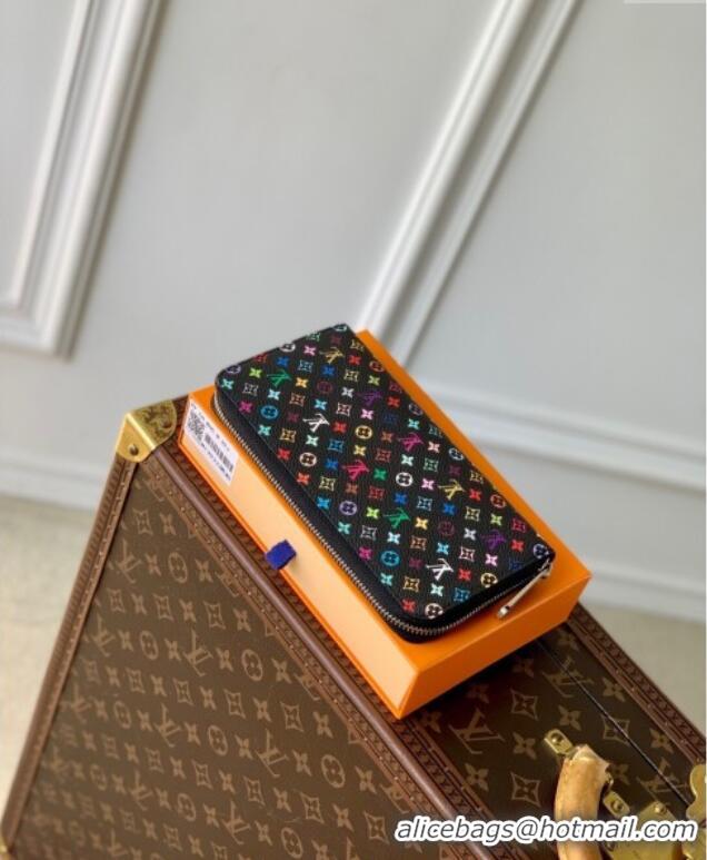 Grade Quality Louis Vuitton LV x TM Zippy Wallet in Monogram Canvas M13992 Multicolored/Black 2025