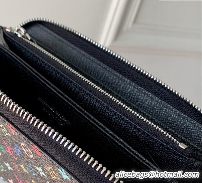 Grade Quality Louis Vuitton LV x TM Zippy Wallet in Monogram Canvas M13992 Multicolored/Black 2025