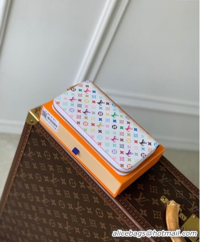 Luxurious Louis Vuitton LV x TM Zippy Wallet in Monogram Canvas M13992 Multicolored/White 2025