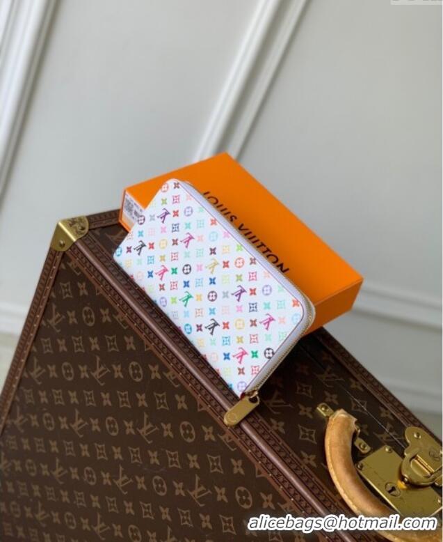 Luxurious Louis Vuitton LV x TM Zippy Wallet in Monogram Canvas M13992 Multicolored/White 2025