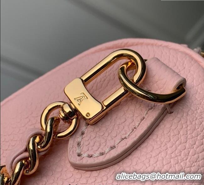 Promotional Louis Vuitton Nano Speedy Bag in Embossed Grained Leather M14226 Rose Pink/ White Quartz 2025