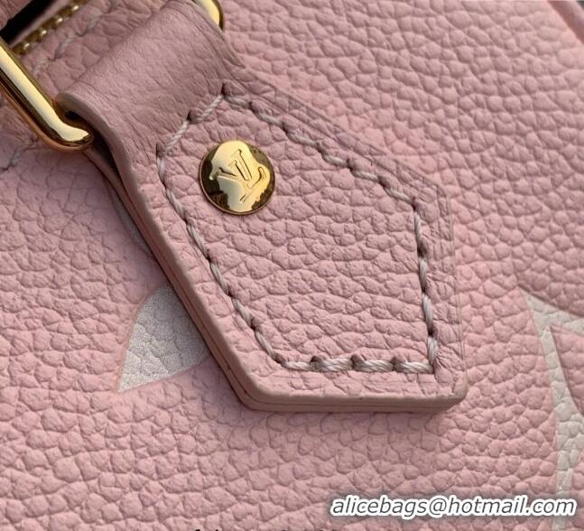 Promotional Louis Vuitton Nano Speedy Bag in Embossed Grained Leather M14226 Rose Pink/ White Quartz 2025