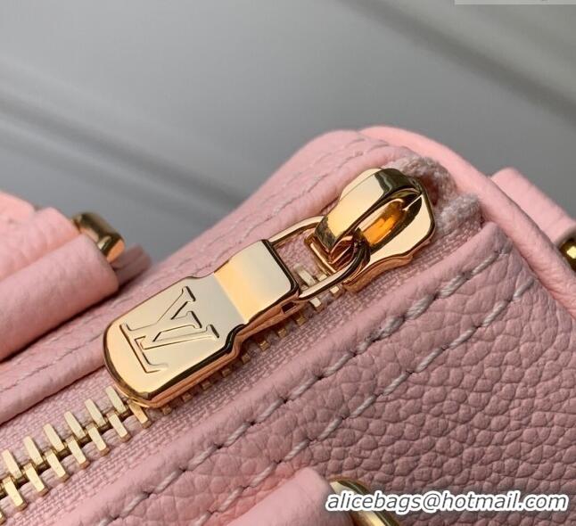 Promotional Louis Vuitton Nano Speedy Bag in Embossed Grained Leather M14226 Rose Pink/ White Quartz 2025