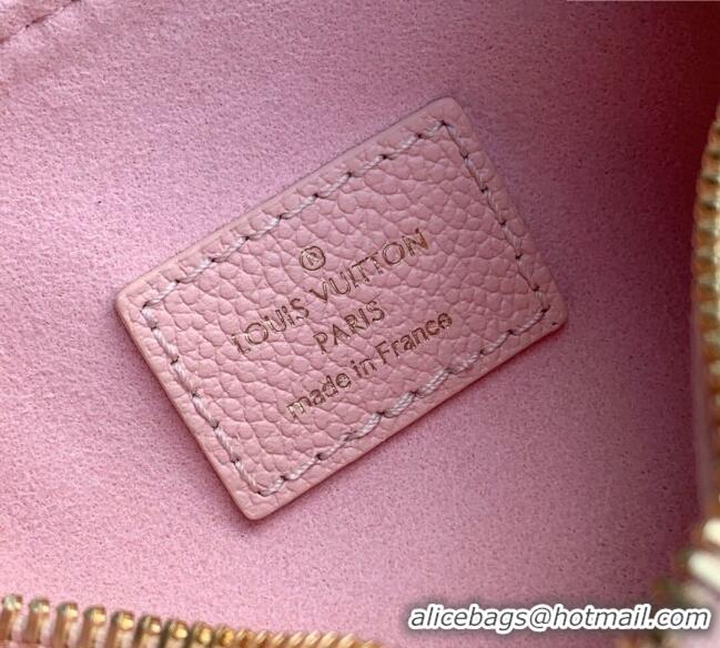 Promotional Louis Vuitton Nano Speedy Bag in Embossed Grained Leather M14226 Rose Pink/ White Quartz 2025