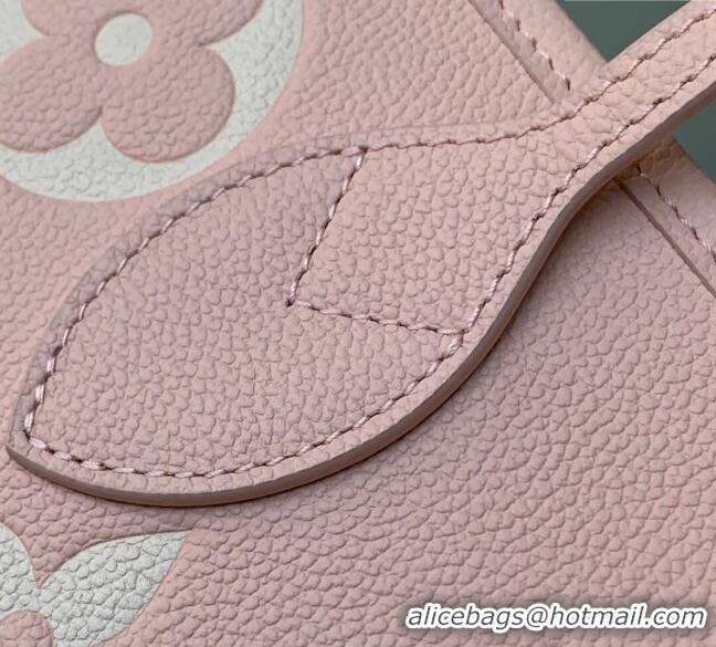 Fashion Discount Louis Vuitton Neverfull MM Tote Bag in Embossed Grained Leather M14210 Rose Pink 2025