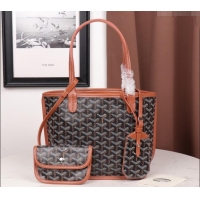 Spot Goyard New Design Anjou Reversible Bag Mini 2398 Black And Tan