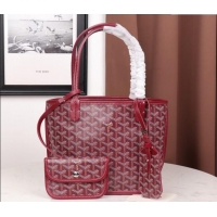 Hot Sell Goyard New Design Anjou Reversible Bag Mini 2398 Bungundy