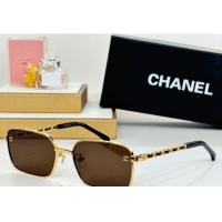 Top Quality Chanel Sunglasses with Chain CH4282 Brown 2024