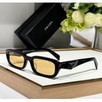 Wholesale Cheap Prada Sunglasses PRB06S Black/Yellow 2024