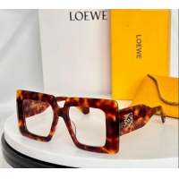 Super Quality Loewe Sqaure Sunglasses with Stripes LW40090 Orange/Clear 2024