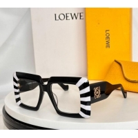 Shop Discount Loewe Sqaure Sunglasses with Stripes LW40090 Black/White 2024