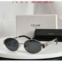 Luxury Discount Celine Triomphe Sunglasses CL40235U 01 Black/Silver 2025