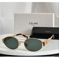 Best Price Celine Triomphe Sunglasses CL40235U 02 Black/Gold 2025