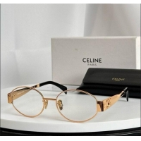 New Design Celine Triomphe Glasses CL40235U 09 Gold 2025