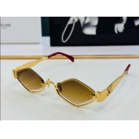 Famous Brand Celine Triomphe Sunglasses CL42117U 15 Brown/Gold 2025