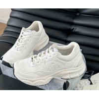 Shop Duplicate Chanel Mesh & Calfskin Sneakers White Upper 0102020