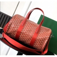 New Release Creation Goyard Barrel 40 Sports Bag GY020248 Red 2025