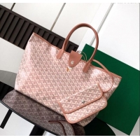 Famous Brand Goyard Glittering Saint Louis Tote Bag PM 020146 Pearly Light Pink 2025