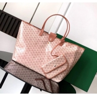 Luxury Classic Goyard Glittering Saint Louis Tote Bag GM 020146 Pearly Light Pink 2025