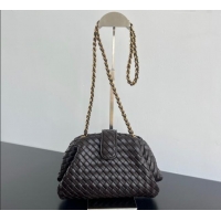 New Release Creation Bottega Veneta Small Lauren 1980 Chain Bag in Padded Intrecciato Leather 804038 Fondant Brown 2025