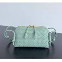 Affordable Price Bottega Veneta Intrecciato Leather Concert Pouch Mini Bag 794258 Aloe Green 2025