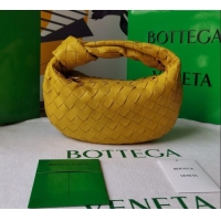 Grade Design Bottega Veneta Mini Jodie Hobo Bag in Intrecciato Lambskin 651876 Yellow 2025